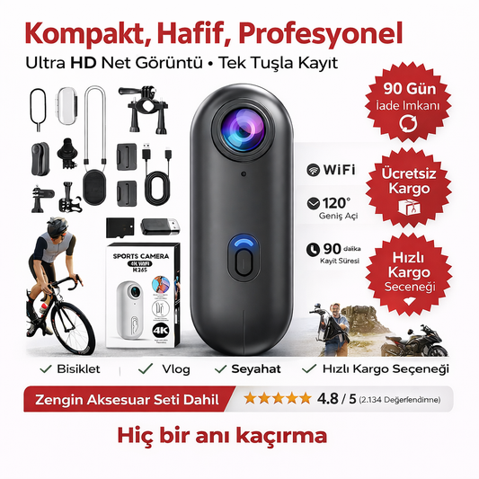 POV Mini Aksiyon Kamerası